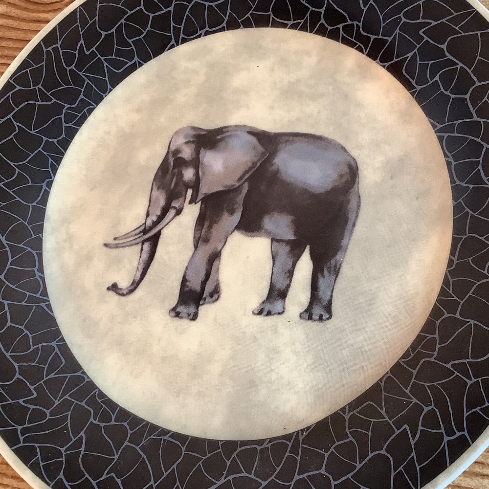 Lot of 3 I GODINGER Safari Africa Dessert Plates - Picture 4 of 7